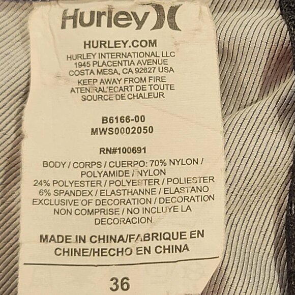 Hurley Walking Short, Blue, Size 36 - Picture 4 of 5